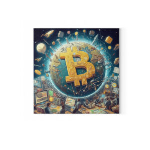 Leinwand Bitcoin Art - Leinwand mit Keilrahmen-6846