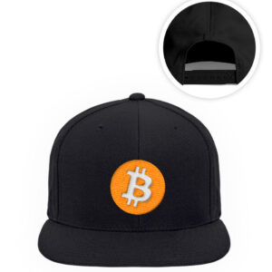 Bitcoin Cap Black - Snapback - Premium Snapback mit Stick-16