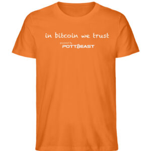 Pottbeast Bitcoin Edition Shirt - in BTC we trust - Herren Premium Organic Shirt-6882