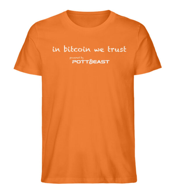 Pottbeast Bitcoin Edition Shirt - in BTC we trust - Herren Premium Organic Shirt-6882