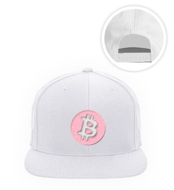 Bitcoin Caps Snapback pink - Premium Snapback mit Stick-3