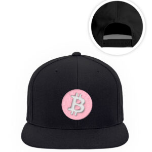 Bitcoin Caps Snapback pink - Premium Snapback mit Stick-16