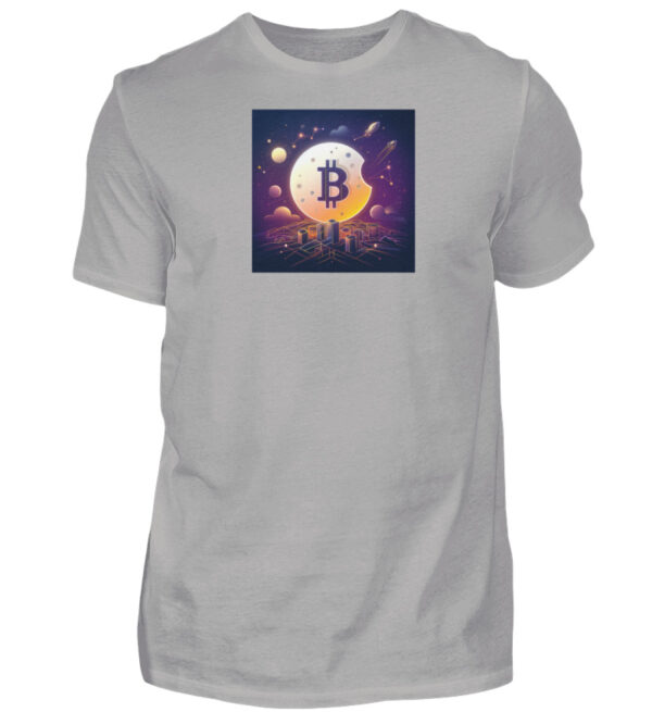 Bitcoin Shirt - Moon - Herren Premiumshirt-2998