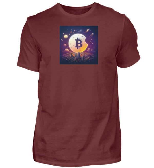 Bitcoin Shirt - Moon - Herren Premiumshirt-3192