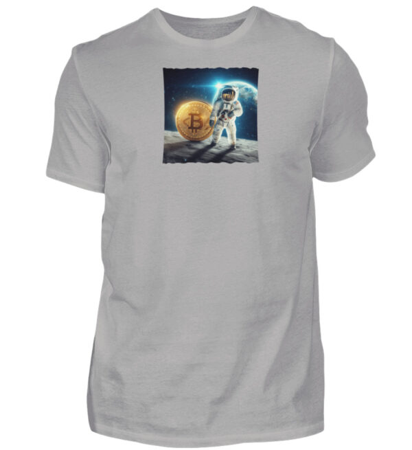 Bitcoin to the moon - Herren Premiumshirt-2998