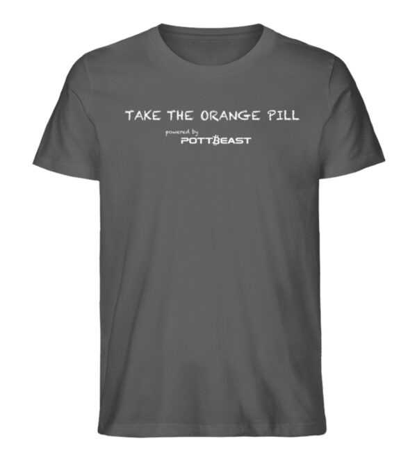 Pottbeast Bitcoin Edition Shirt - take the orange pill - Herren Premium Organic Shirt-6903