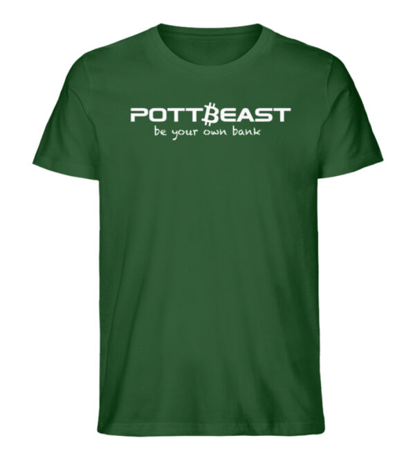 Pottbeast Bitcoin Edition Shirt - Be your own bank - Herren Premium Organic Shirt-833