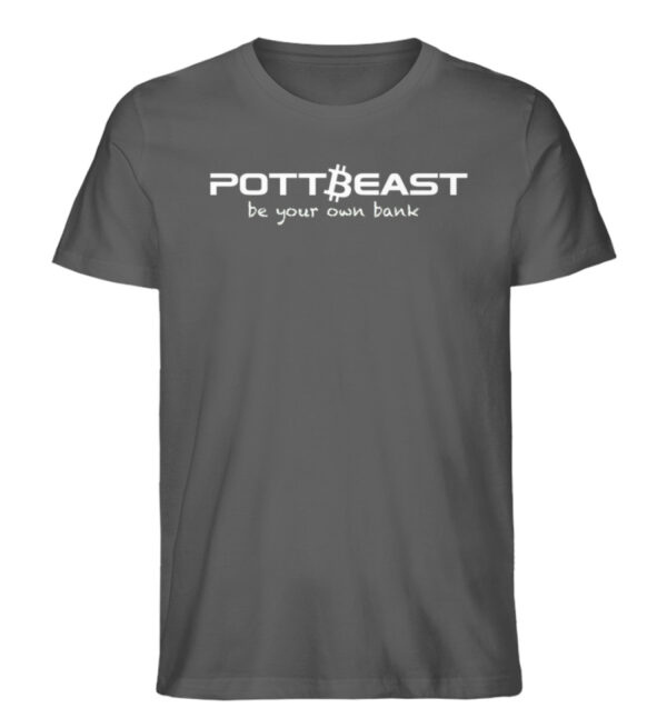 Pottbeast Bitcoin Edition Shirt - Be your own bank - Herren Premium Organic Shirt-6903