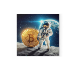 Bitcoin To the Moon - Leinwand mit Keilrahmen-6846