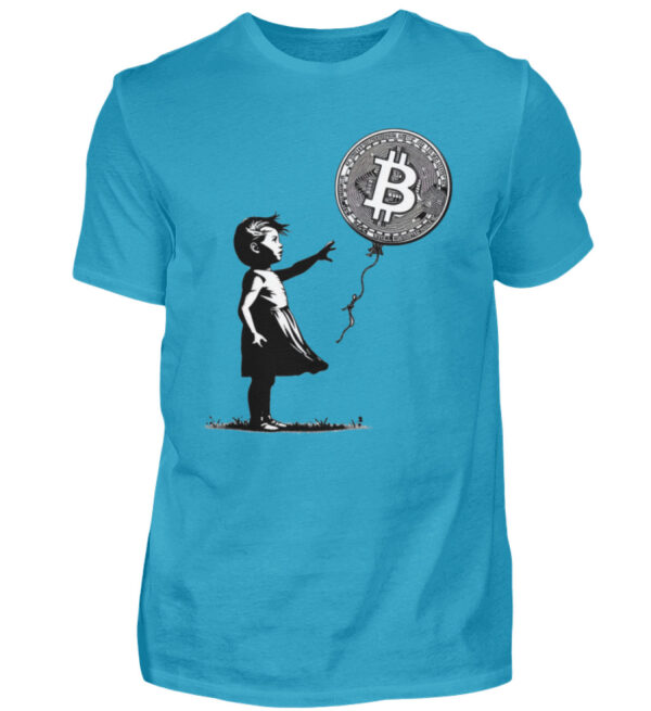 Bitcoin Banksy Style - Herren Premiumshirt-3175