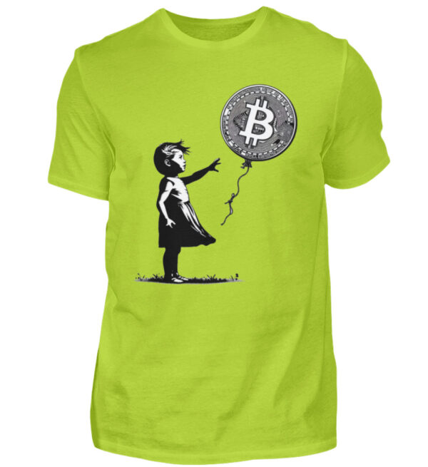 Bitcoin Banksy Style - Herren Premiumshirt-2885