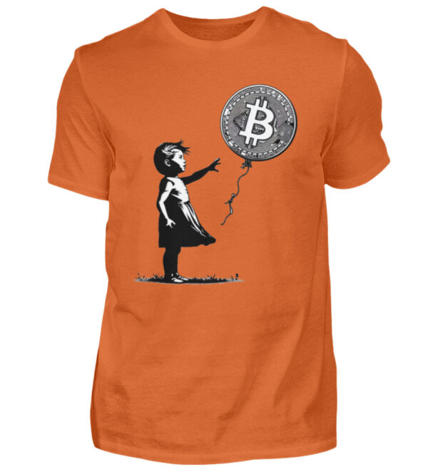 Bitcoin Banksy Style - Herren Premiumshirt-2953