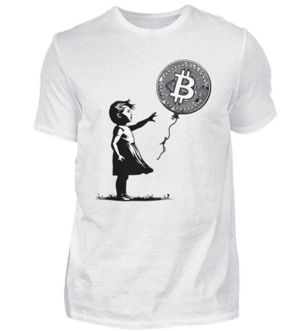 Bitcoin Banksy Style - Herren Premiumshirt-3