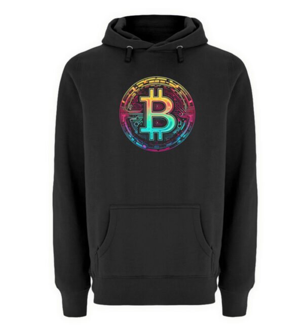 Bitcoin Hoodie -Blockchain Style- - Unisex Premium Kapuzenpullover-16