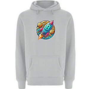 Bitcoin Hoodie -Rakete startet- - Unisex Premium Kapuzenpullover-6807