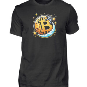 Bitcoin TO THE MOON Shirt - Herren Shirt-16