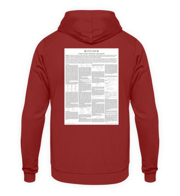 Bitcoin Whitepaper - Unisex Kapuzenpullover Hoodie-1503