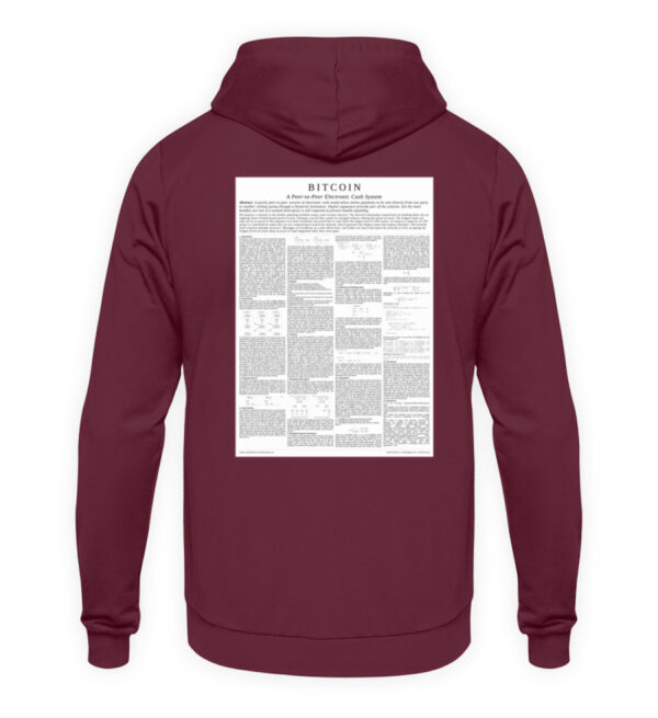 Bitcoin Whitepaper - Unisex Kapuzenpullover Hoodie-839