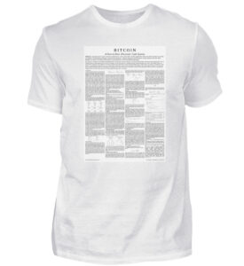 Bitcoin Whitepaper Shirt- Herren Premiumshirt-3