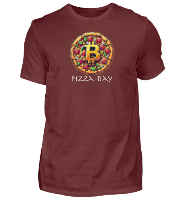 Bitcoin Pizza Day T-Shirt - Herren Premiumshirt-3192