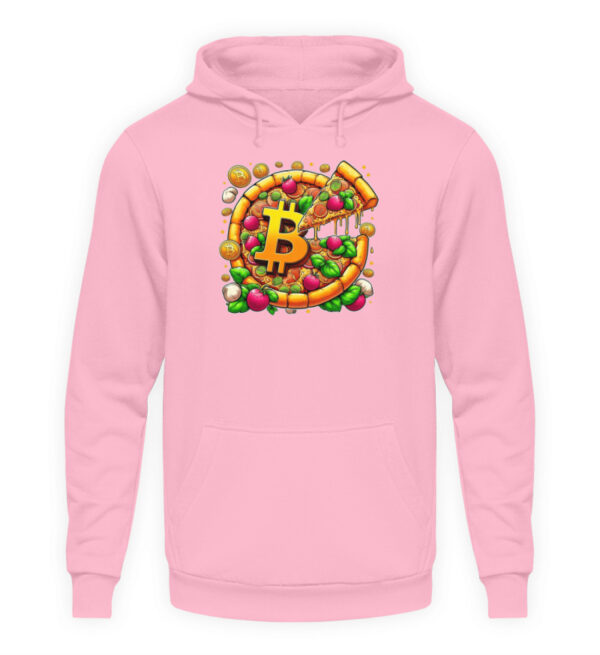 Bitcoin Pizza Day Hoodie pullover rosa Pizza Day V1 - Unisex Kapuzenpullover Hoodie-1490