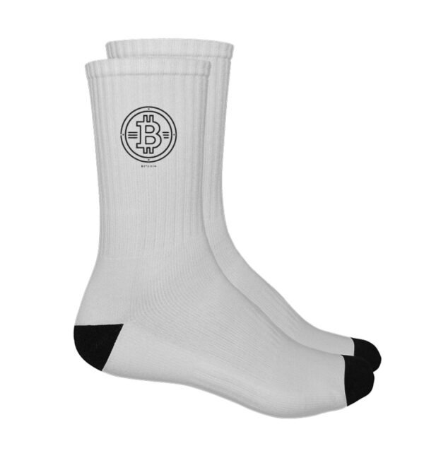 Bitcoin Logo V2 - Logo Socken-7008