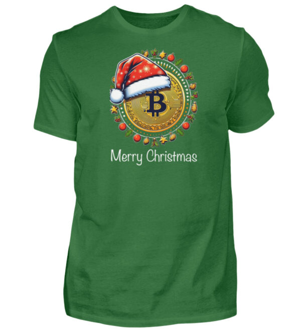 Merry Christmas Bitcoin T-Shirt Weihnachten - Herren Premiumshirt-30