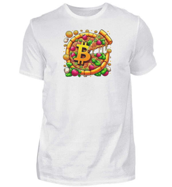 Bitcoin Pizza Day T-Shirt V1 - Herren Premiumshirt-3