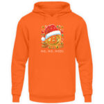 Bitcoin Weihnachtshoodie pullover orange HO,HO,HODL V1 - Unisex Kapuzenpullover Hoodie-1692