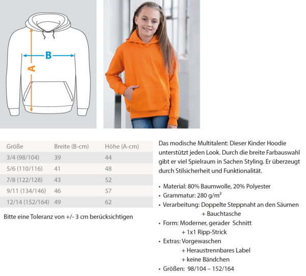 Bitcoin Minecraft Style V2  - Kinder Hoodie – Bild 7