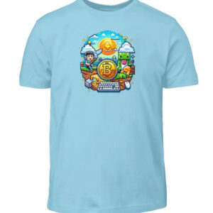 Bitcoin Minecraft Style V1 - Kinder T-Shirt-674