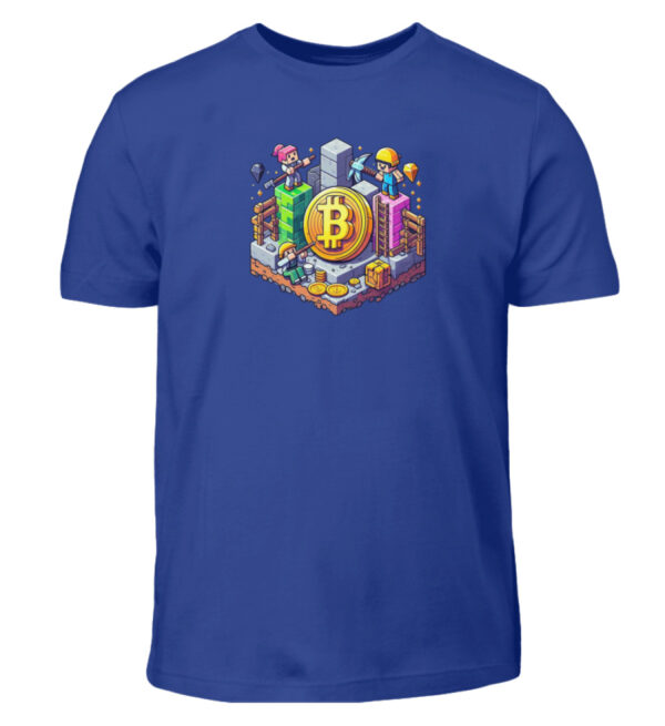 Bitcoin Minecraft Style V2 - Kinder T-Shirt-668