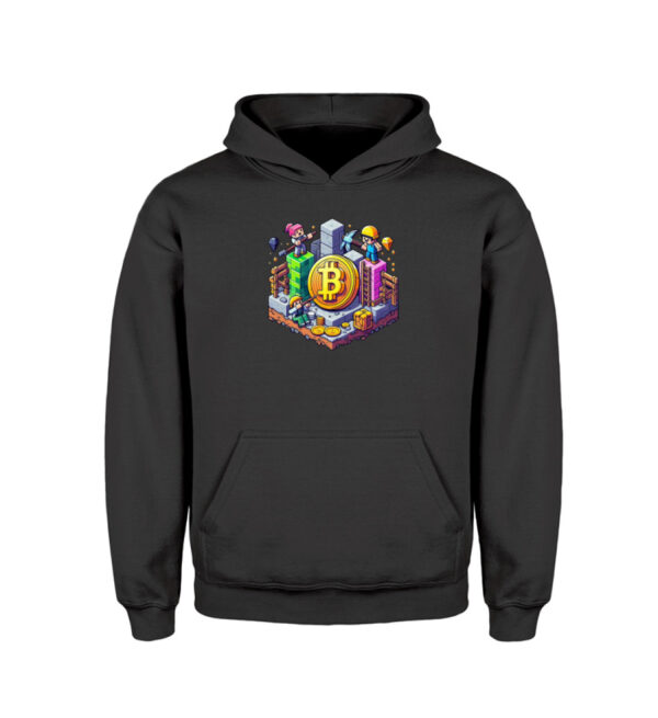 Bitcoin Minecraft Style V2 - Kinder Hoodie-1624