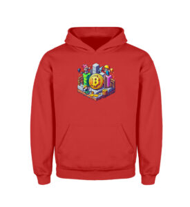 Bitcoin pixel Style V2 - Kinder Hoodie-1565