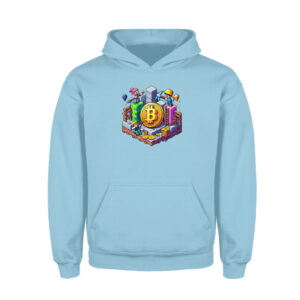 Bitcoin Minecraft Style V2 - Kinder Hoodie-674