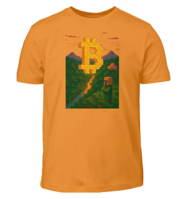 bitcoin pixel Style - Kinder T-Shirt