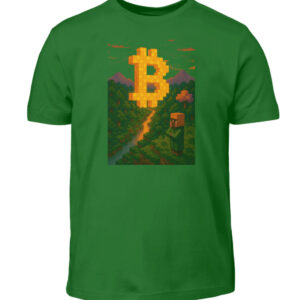 bitcoin pixel Style - Kinder T-Shirt