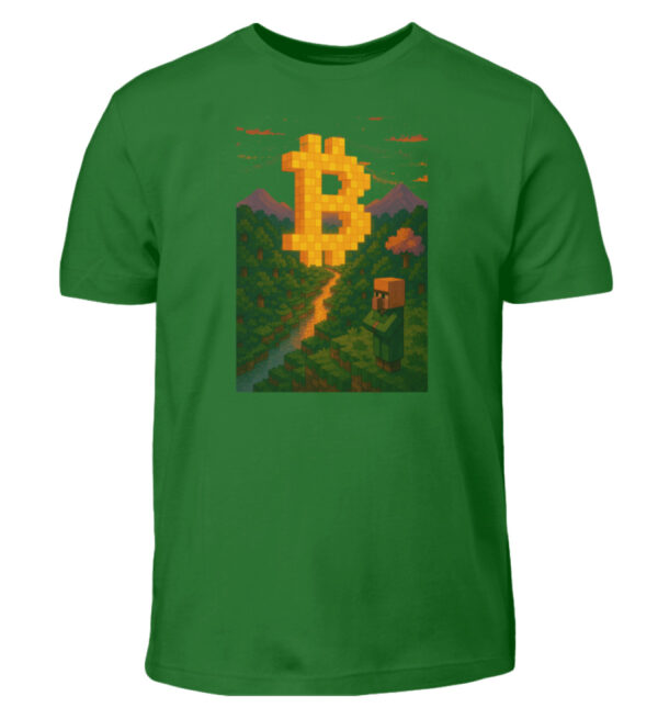 bitcoin pixel Style - Kinder T-Shirt