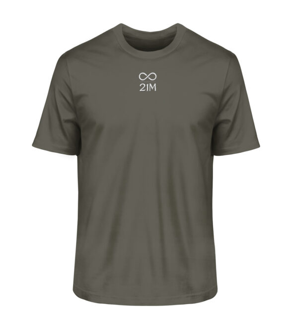 21M V1 - Herren Premium Organic Shirt 2.0 ST/ST mit Stick 21 Million Bitcoin shirt