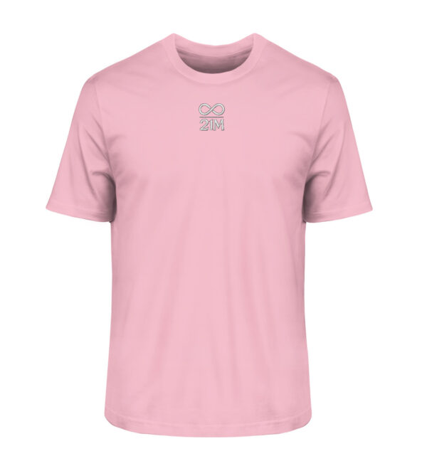21M V1 - Herren Premium Organic Shirt 2.0 ST/ST mit Stick 21 Million Bitcoin shirt rose frauen