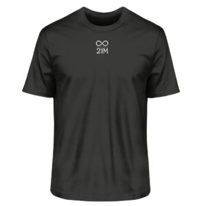 21M V1 - Herren Premium Organic Shirt 2.0 ST/ST mit Stick-21 Million Bitcoin t-shirt schwarz