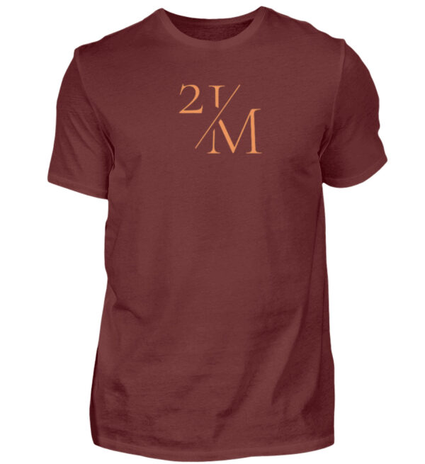 21M V2 - Herren Premiumshirt 21 million bitcoin Shirt rot