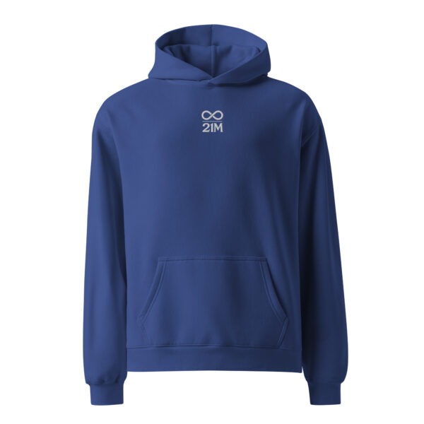 bitcoin hoodie 21 Million blau