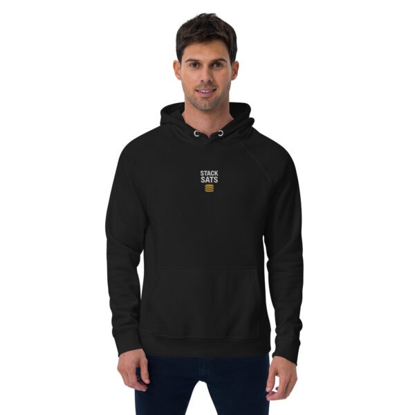 bitcoin stack sats hoodie schwarz männer frauen