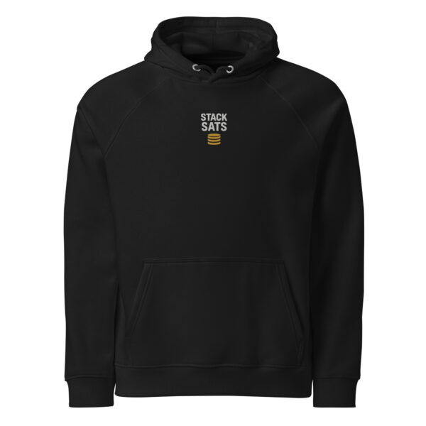 bitcoin stack sats hoodie schwarz männer frauen
