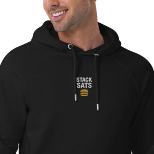 bitcoin hoodie black
